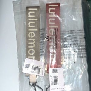 Lululemon Never Lost Keychain White Opal and Pink Pastel